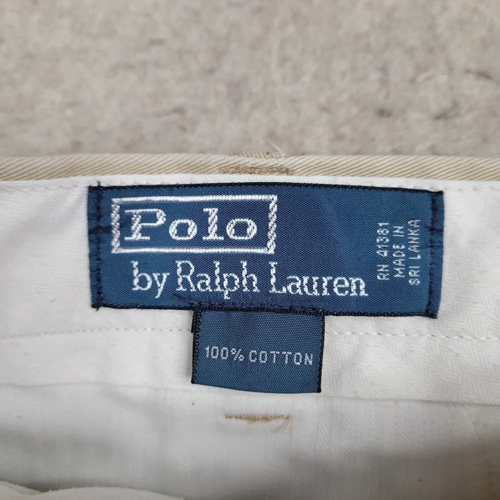 Vintage Polo Ralph Lauren Chino Shorts Mens 42‎ Beige 10